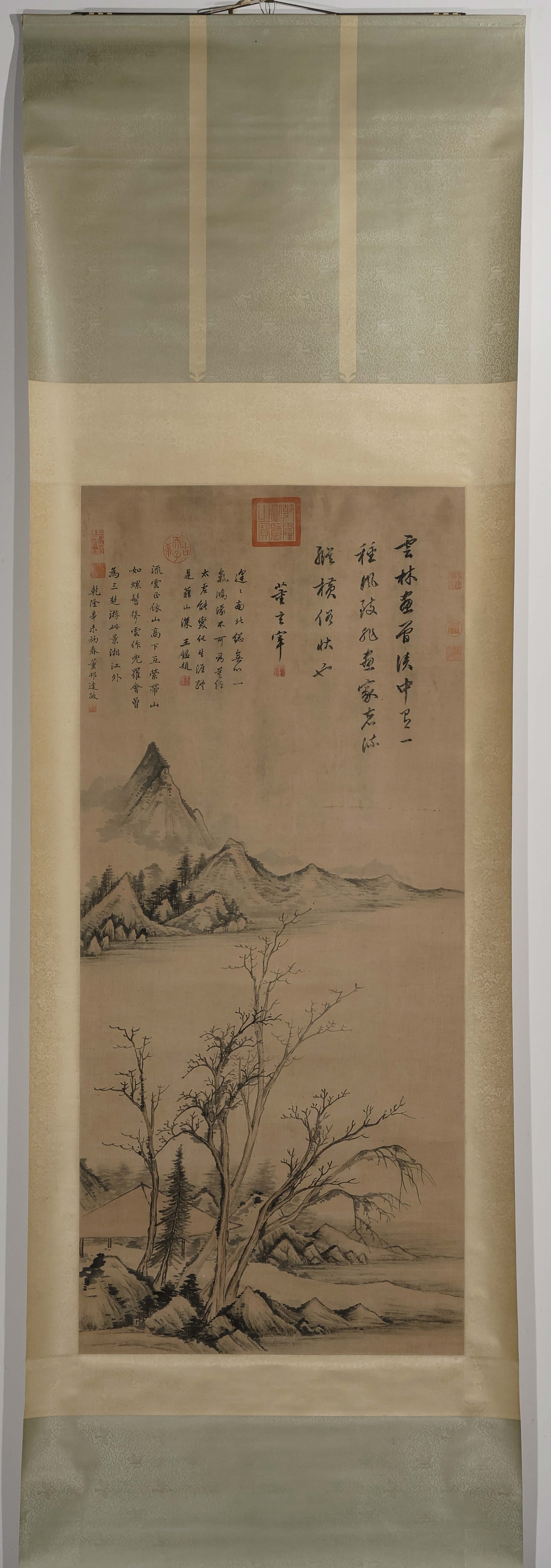 Landscape by Dong Bangda: L. 140 cm. W. 62 cm.