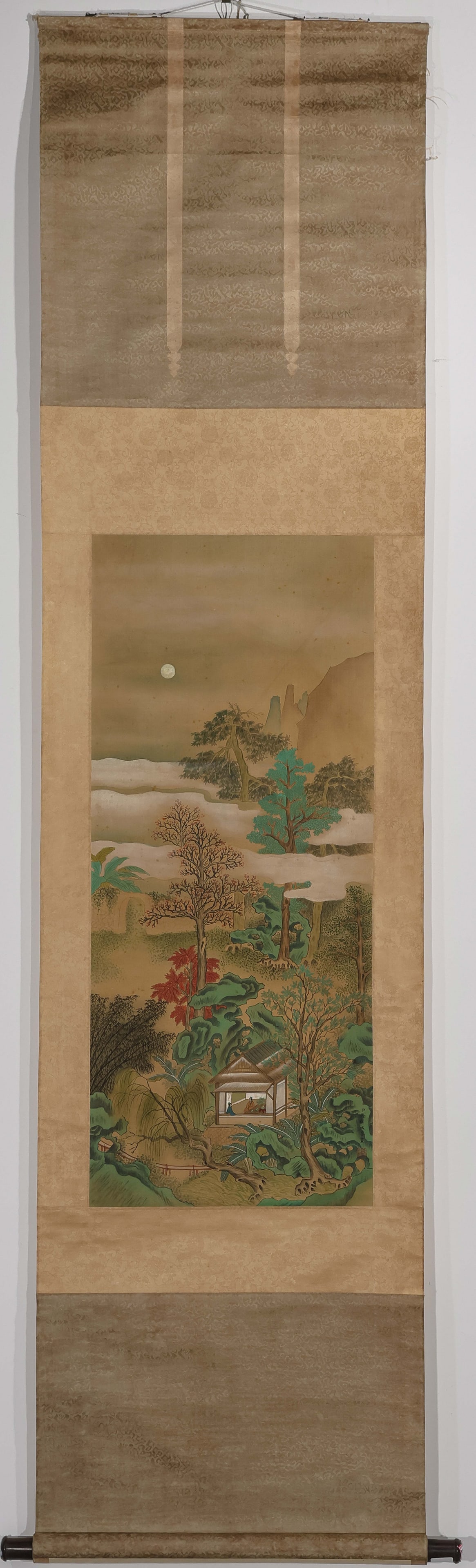 painting and calligraphy: L. 91 cm. W. 39 cm.