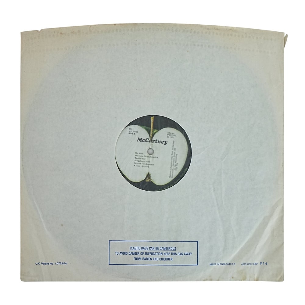 PAUL MCCARTNEY SIGNED "MCCARTNEY" UK LP - 6