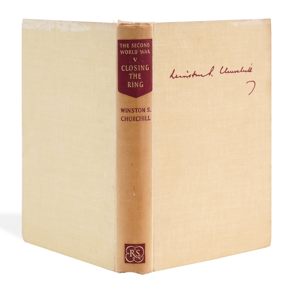 WINSTON S. CHURCHILL SIGNED "THE SECOND WORLD WAR, VOLUME V: CLOSING THE RING" - 5