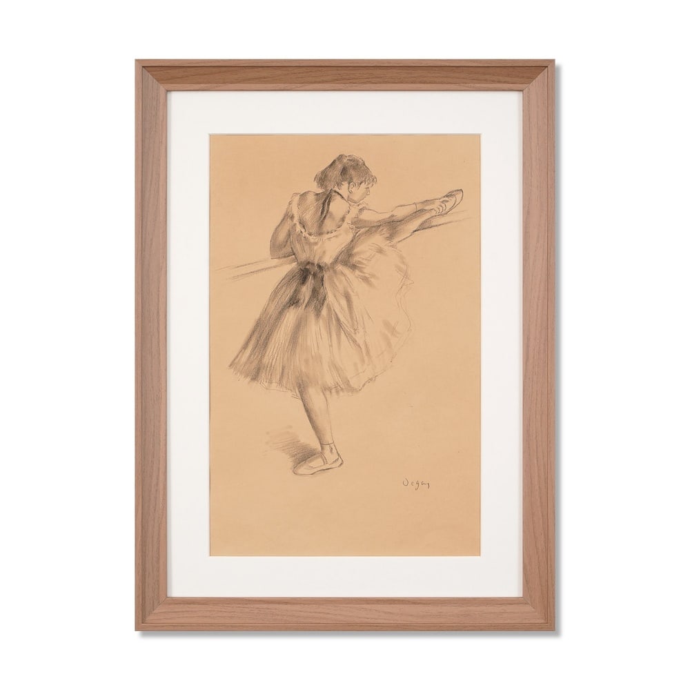 EDGAR DEGAS (1834-1917), ATTRIBUTED TO, CHARCOAL ON PAPER: Signed (lower right) Image Dimensions: 18 3/4 x 12 in (47.5 x 30.5 cm) Framed Dimensions: 24 5/8 x 17 7/8 in (62.6 x 45.5 cm) This painting comes with COA. Edgar Degas' depictions of dancers are