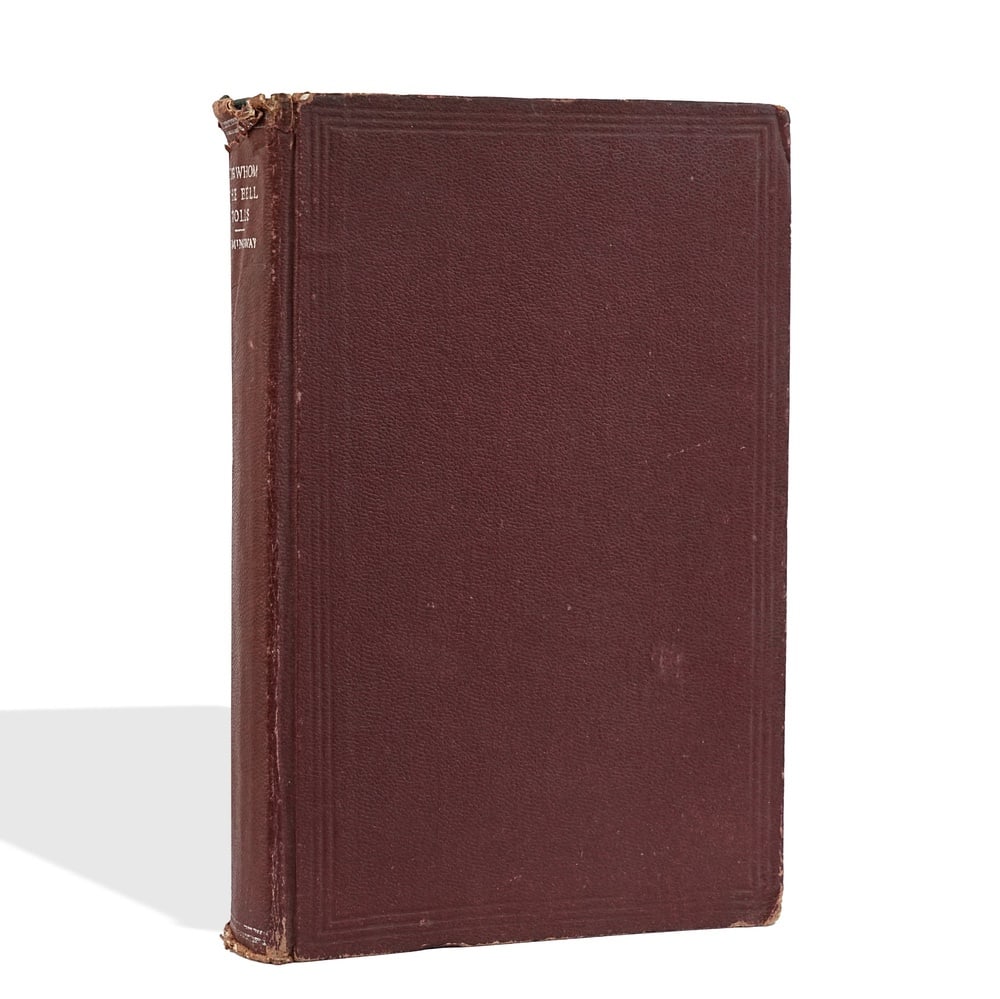 ERNEST HEMINGWAY SIGNED FOR WHOM THE BELL TOLLS FIRST EDITION: 8 1/8 x 5 3/8 in (20.5 x 13.5 cm) Provenance and Authentication: This collectible has undergone a rigorous forensic evaluation. The signatures were carefully analyzed across multiple criteria, includi