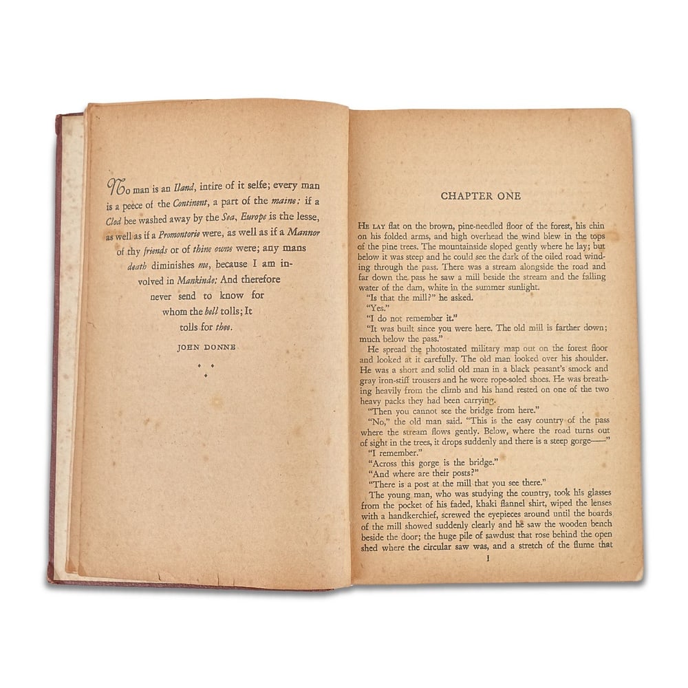 ERNEST HEMINGWAY SIGNED FOR WHOM THE BELL TOLLS FIRST EDITION - 3