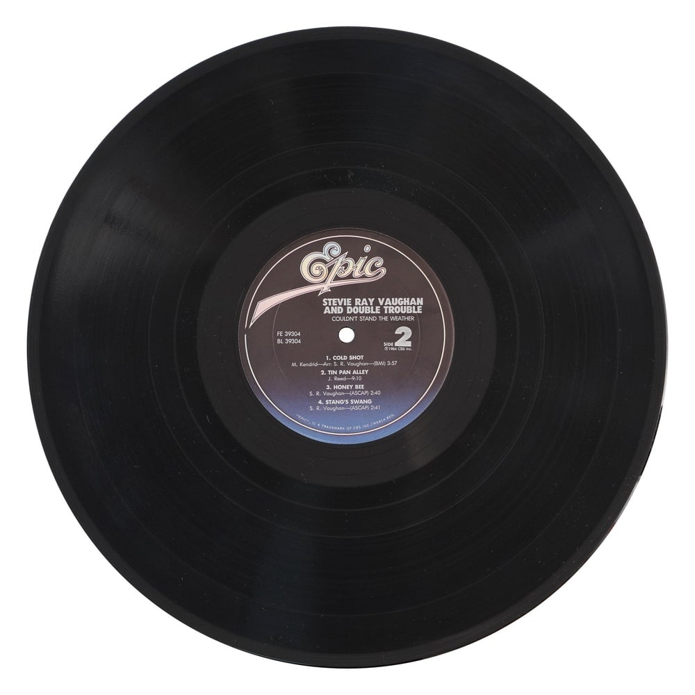 STEVIE RAY VAUGHAN SIGNED "COULDN'T STAND THE WEATHER" LP - 5