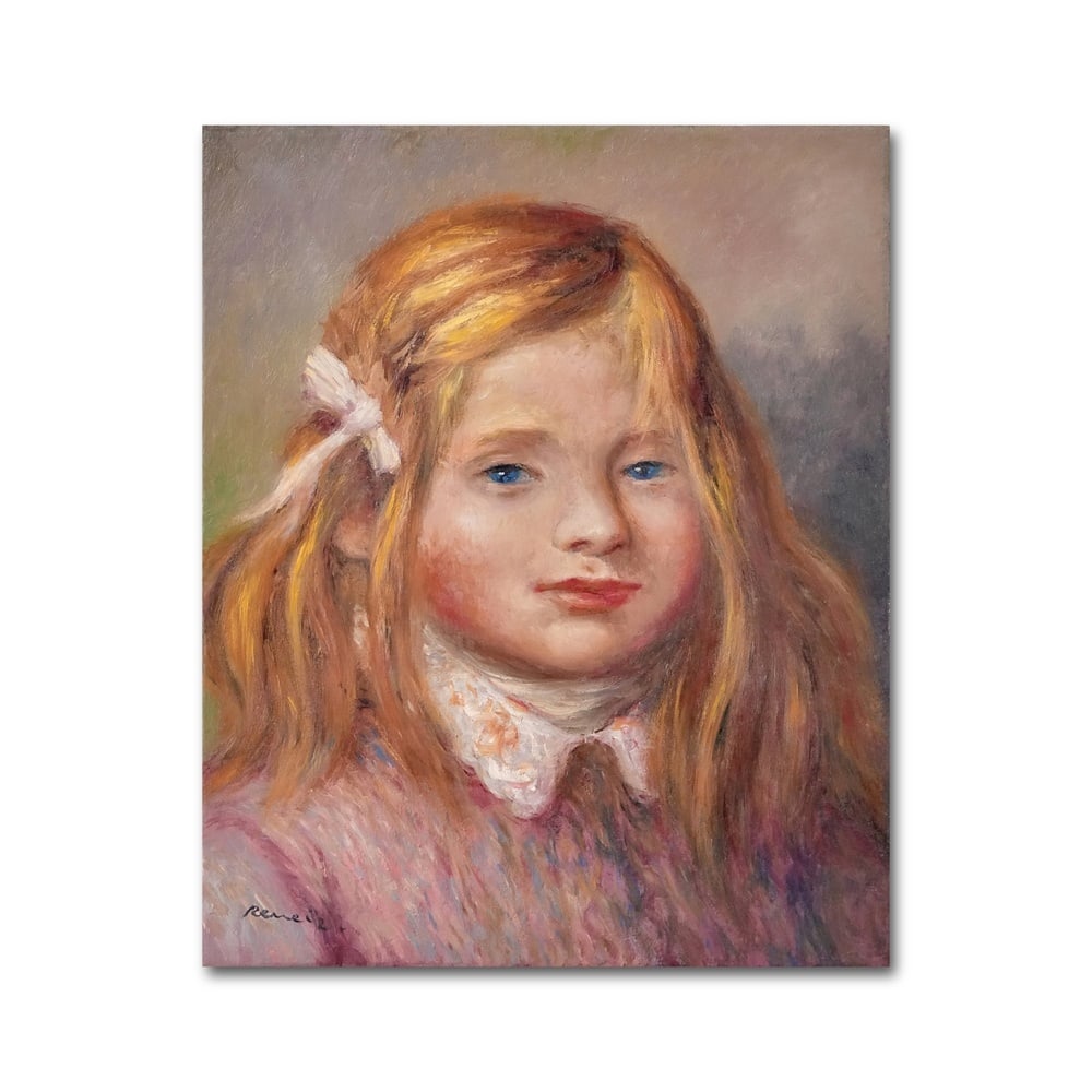 PIERRE-AUGUSTE RENOIR (1841-1919), ATTRIBUTED TO, OIL ON CANVAS: Signed (lower left) Image Dimensions: 17 3/4 x 14 1/2 in (45 x 37 cm) This painting comes with COA. The title "Coco en chemisier rose" perfectly corresponds to the depicted figure, and matches Renoir'
