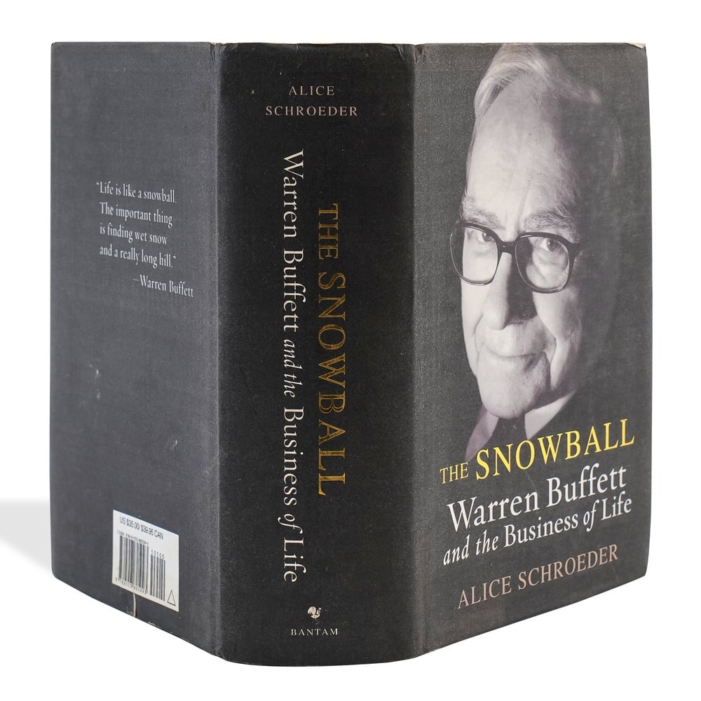 WARREN BUFFETT SIGNED "THE SNOWBALL: WARREN BUFFETT AND THE BUSINESS OF LIFE" FIRST EDITION FIRST - 5
