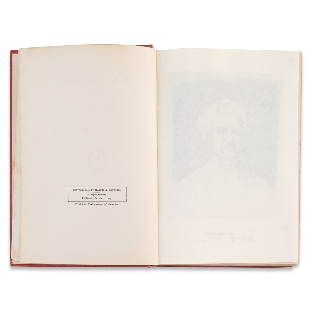 MARK TWAIN SIGNED "A HORSE'S TALE" BOOK (1907) - 4