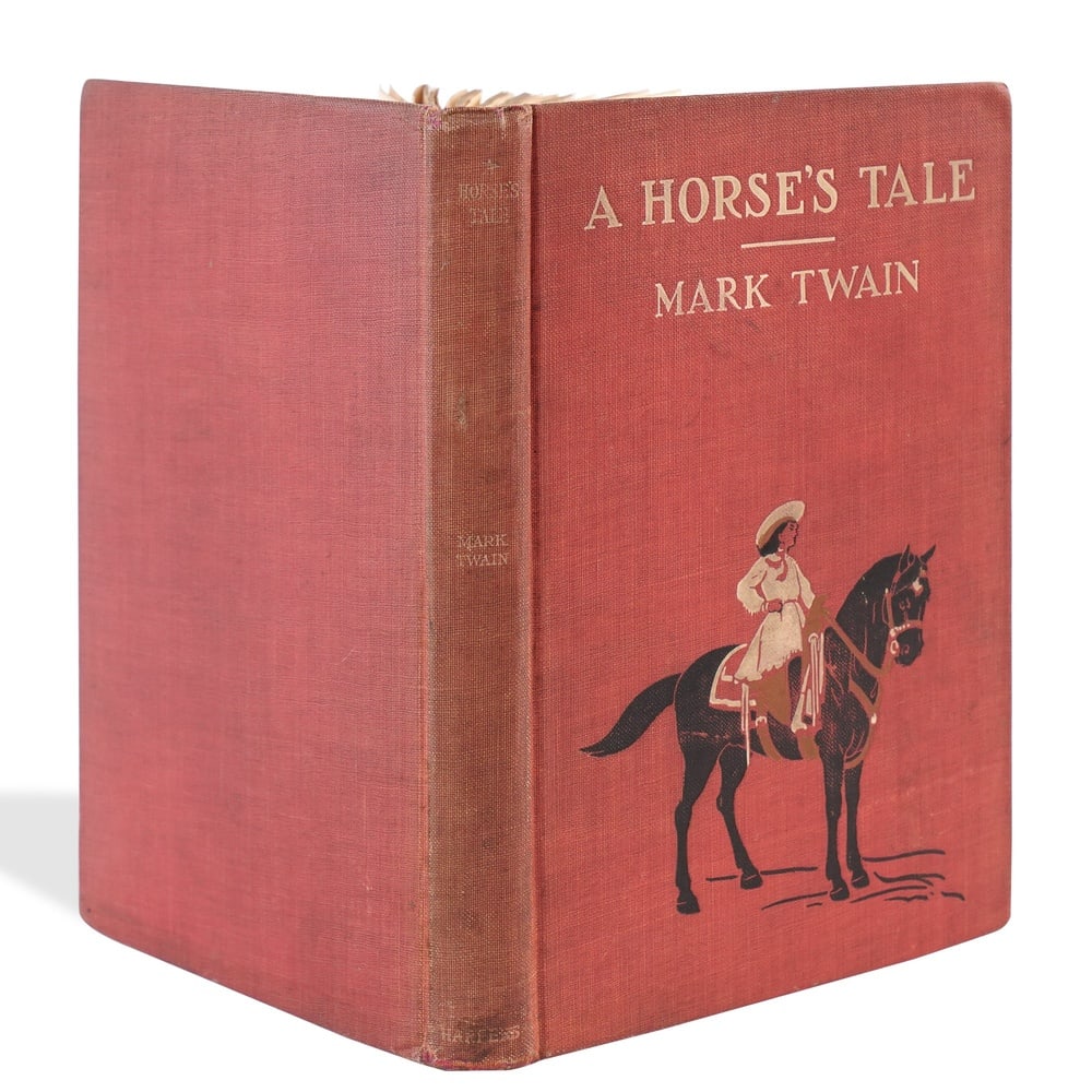 MARK TWAIN SIGNED "A HORSE'S TALE" BOOK (1907) - 5