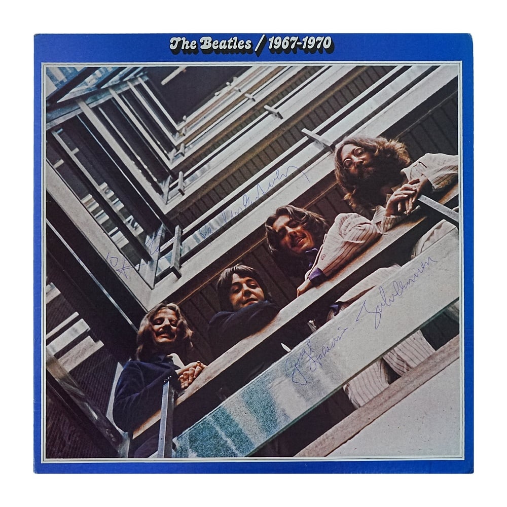THE BEATLES FULLY SIGNED "1967-1970 (BLUE ALBUM)" LP - 2