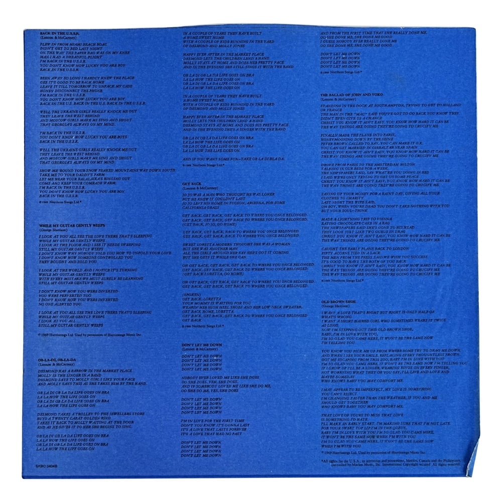 THE BEATLES FULLY SIGNED "1967-1970 (BLUE ALBUM)" LP - 8