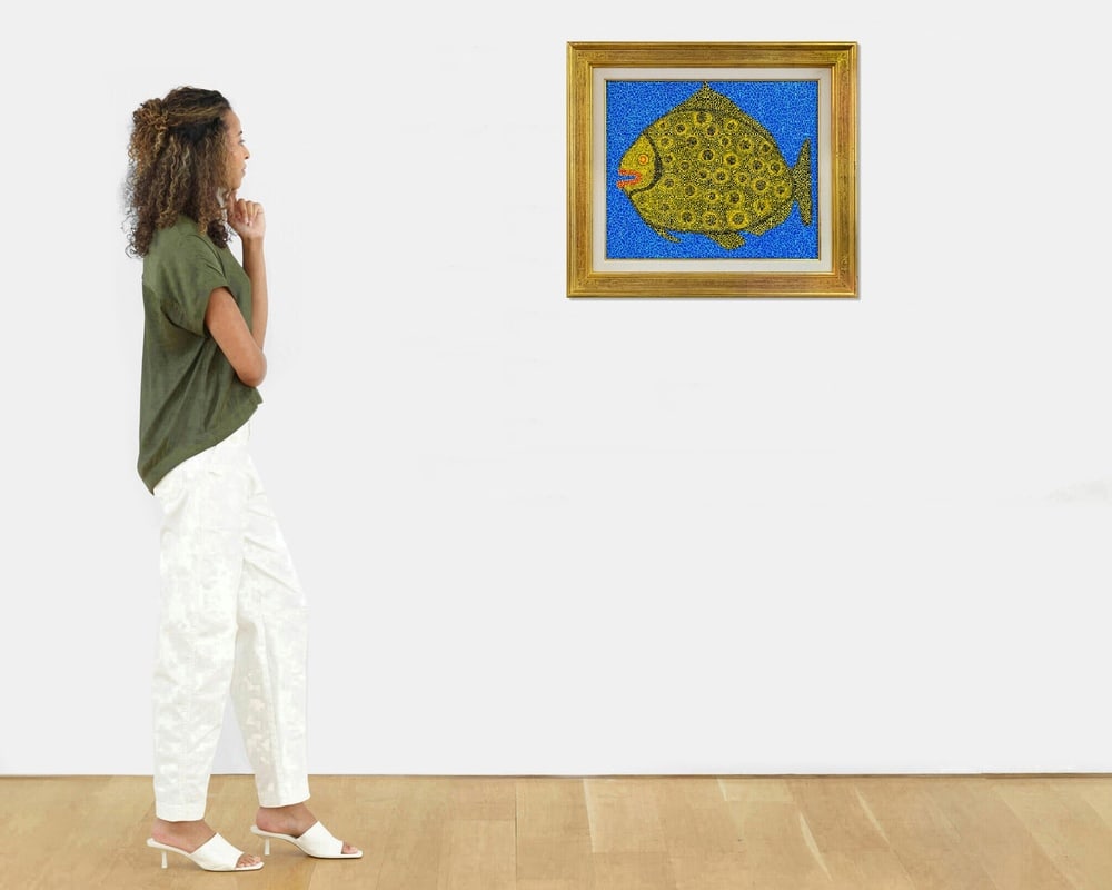 YAYOI KUSAMA (B.1929), ATTRIBUTED TO, ACRYLIC ON CANVAS - 2