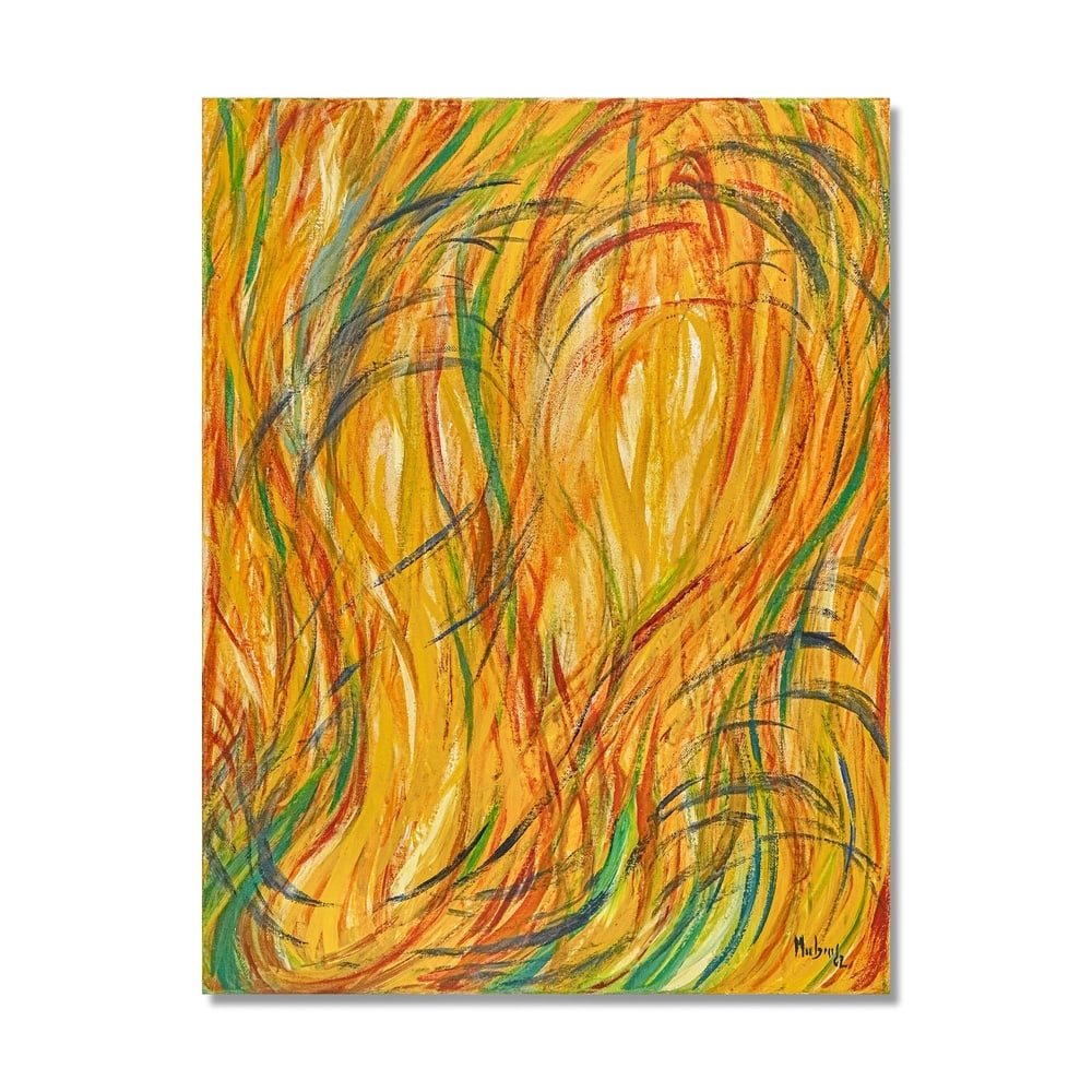ORHON MUBIN (B.1924), ATTRIBUTED TO, OIL ON CANVAS: Signed (lower right and verso) Image Dimensions: 26 x 20 in (66 x 51 cm) This painting comes with COA. Orhon Mübin stands as a significant figure within the broader development of mid-20th century