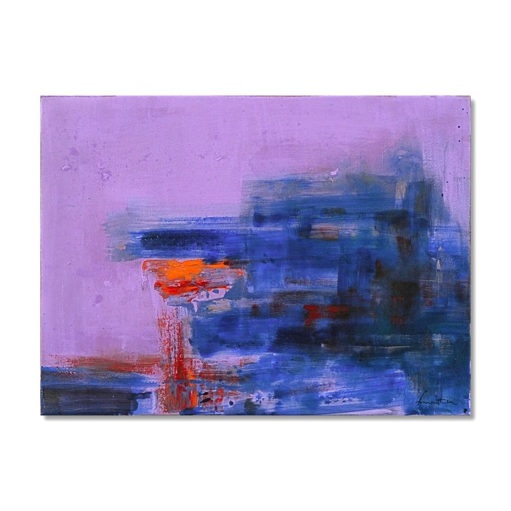 HELEN FRANKENTHALER (1928-2011), ATTRIBUTED TO, ACRYLIC ON CANVAS: Signed (lower right and verso) Image Dimensions: 23 7/8 x 32 1/8 in (60.6 x 81.7 cm) This painting comes with COA. Helen Frankenthaler remains a pivotal figure in the evolution of postwar American