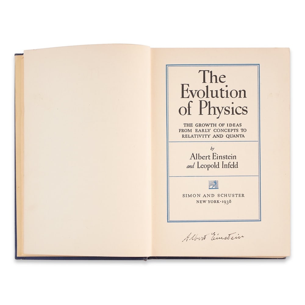 ALBERT EINSTEIN SIGNED "THE EVOLUTION OF PHYSICS" FIRST EDITION - 3