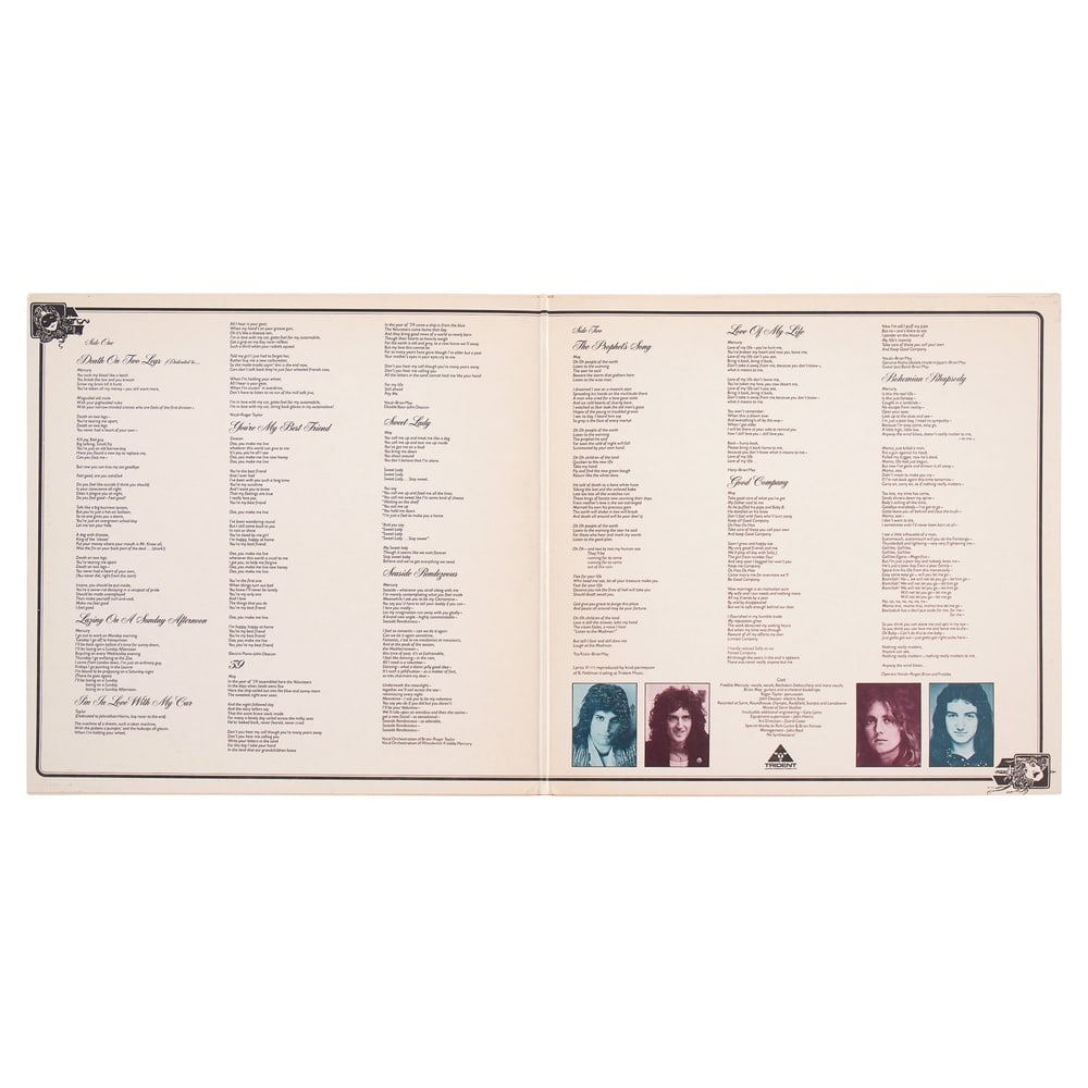 QUEEN FULLY SIGNED "A NIGHT AT THE OPERA" LP - 3