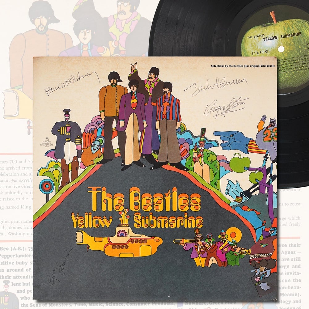 THE BEATLES SIGNED "YELLOW SUBMARINE" LP (1 of 4)