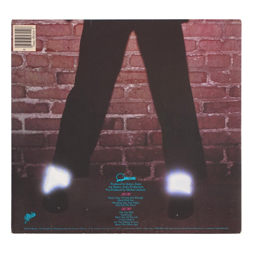 MICHAEL JACKSON SIGNED "OFF THE WALL" LP - 2