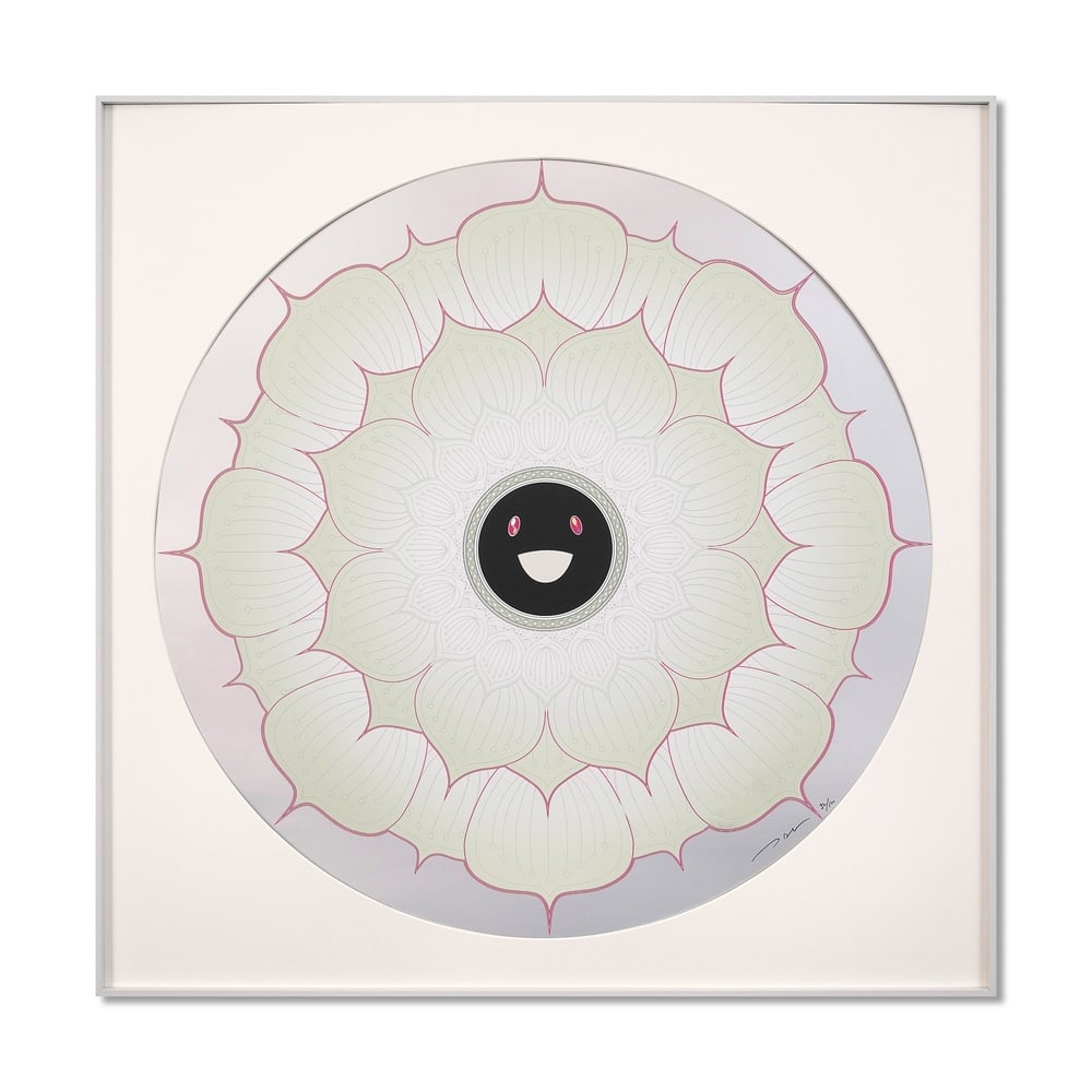 TAKASHI MURAKAMI (B.1962), OFFSET LITHOGRAPH: Signed (lower right) Image Dimensions: 27 3/8 in (d:69.5 cm) Takashi Murakami (b. 1962), widely regarded as the foremost figure of contemporary Japanese art, has redefined the global perception of