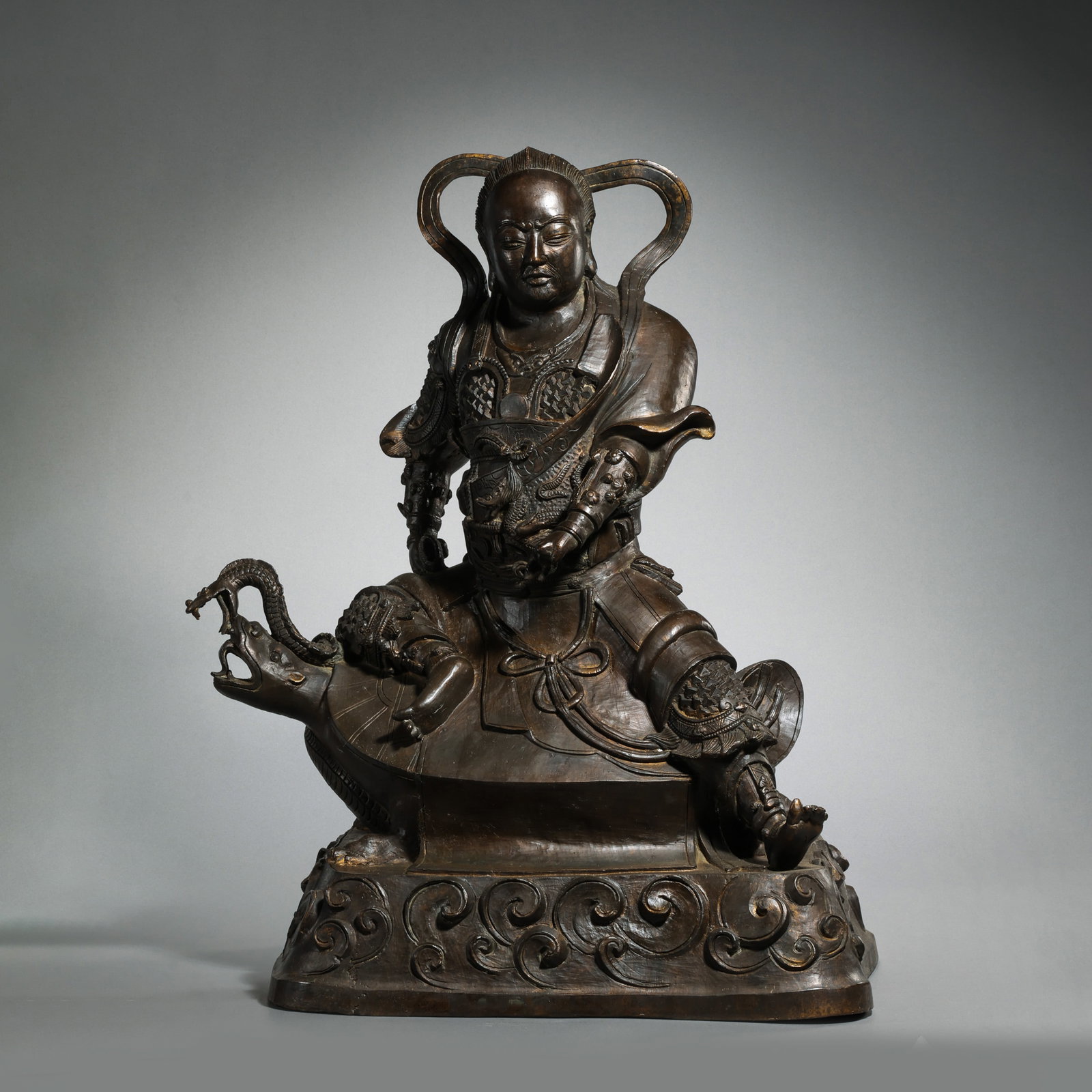 Bronze statue of Zhenwu the Great from the Ming Dynasty, China (1 of 13)