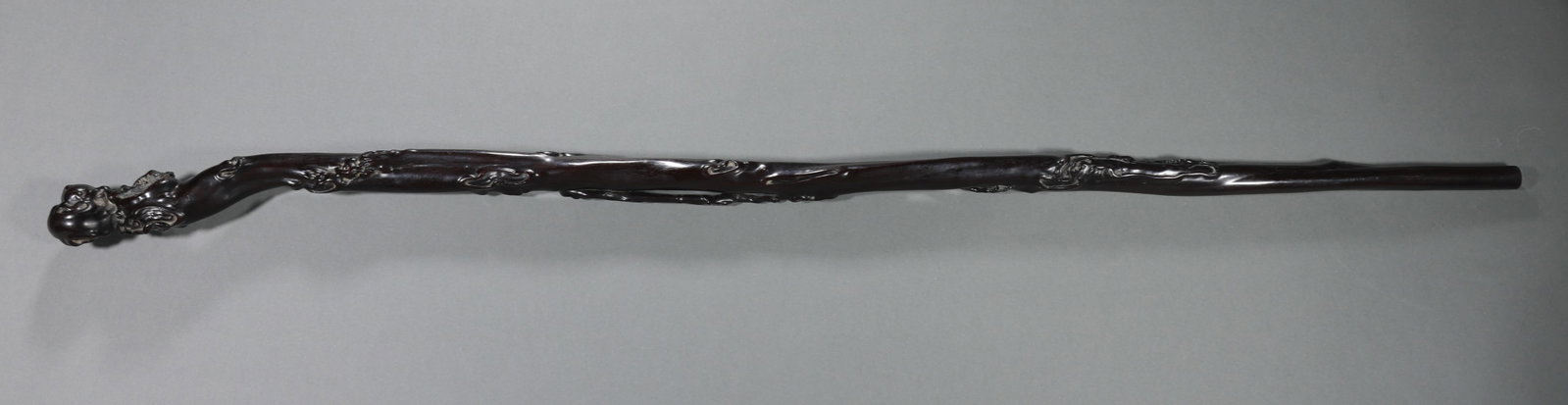 Chinese Qing Dynasty Rosewood Staff (1 of 11)