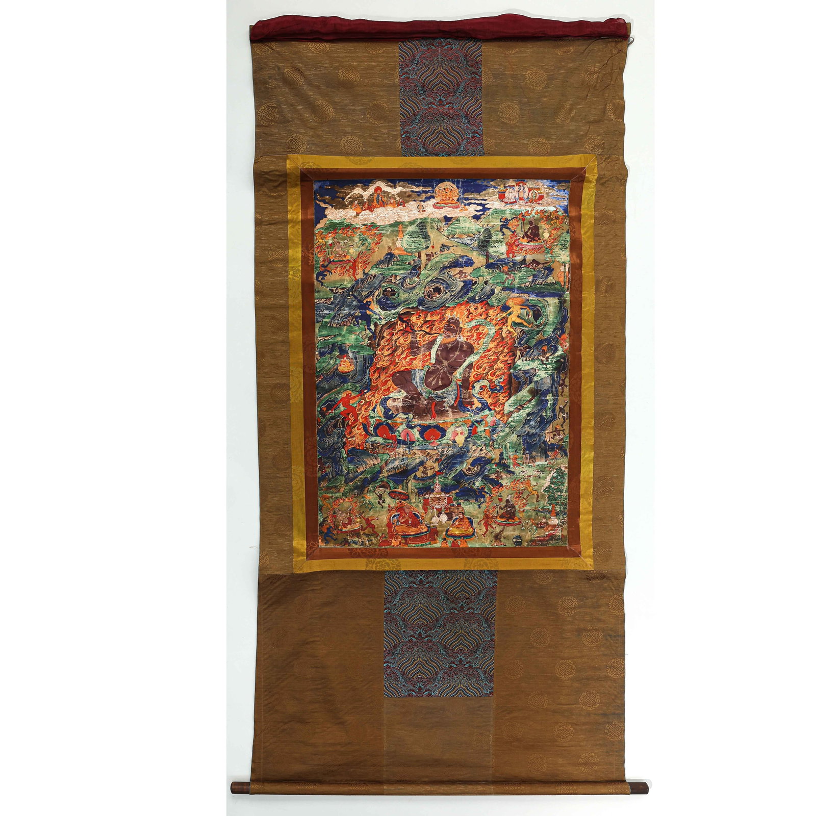 Chinese Qing Dynasty Buddhist Thangka (1 of 8)