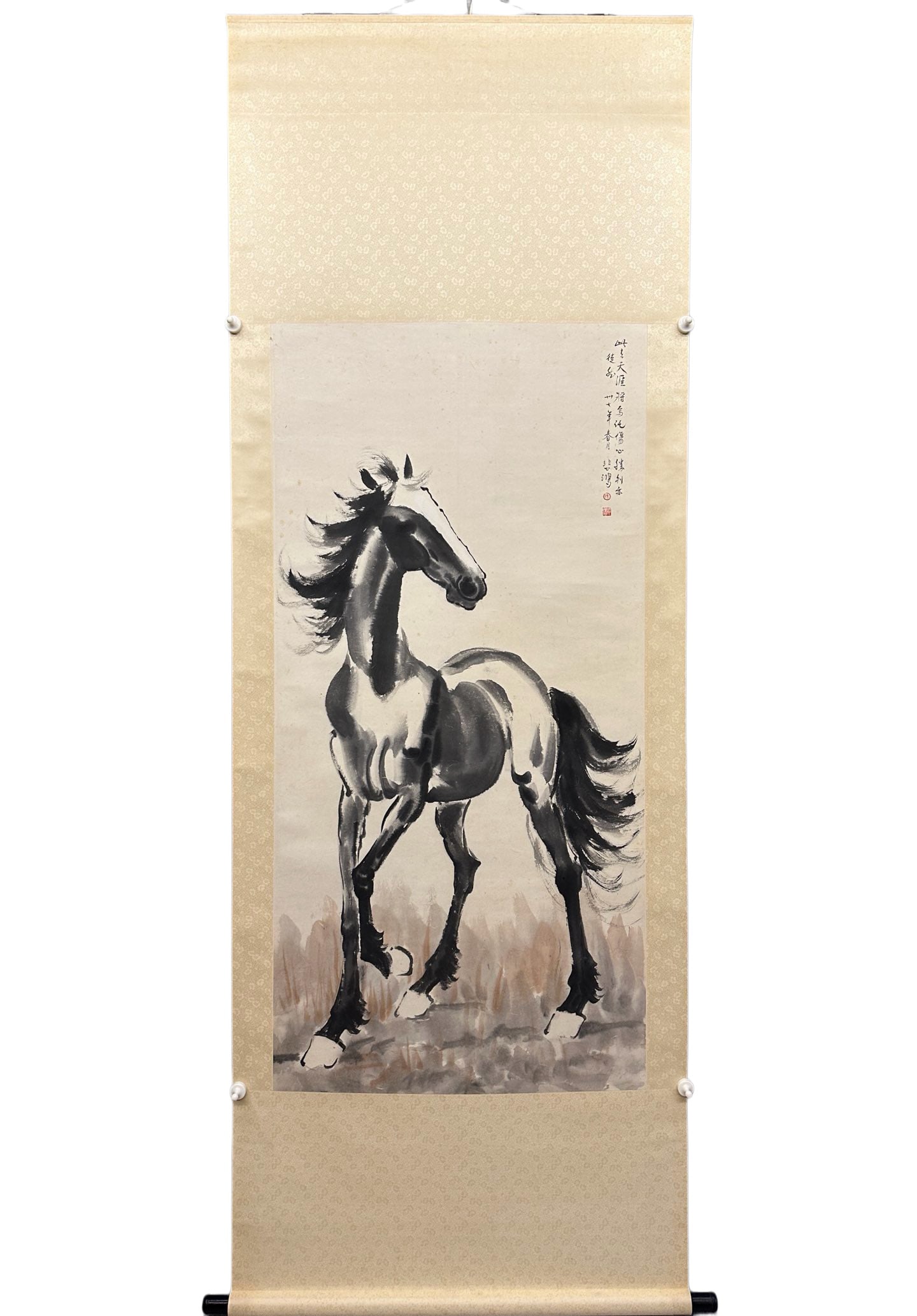 Horse (by Xu Beihong): L. 140 cm. W. 68.5 cm.