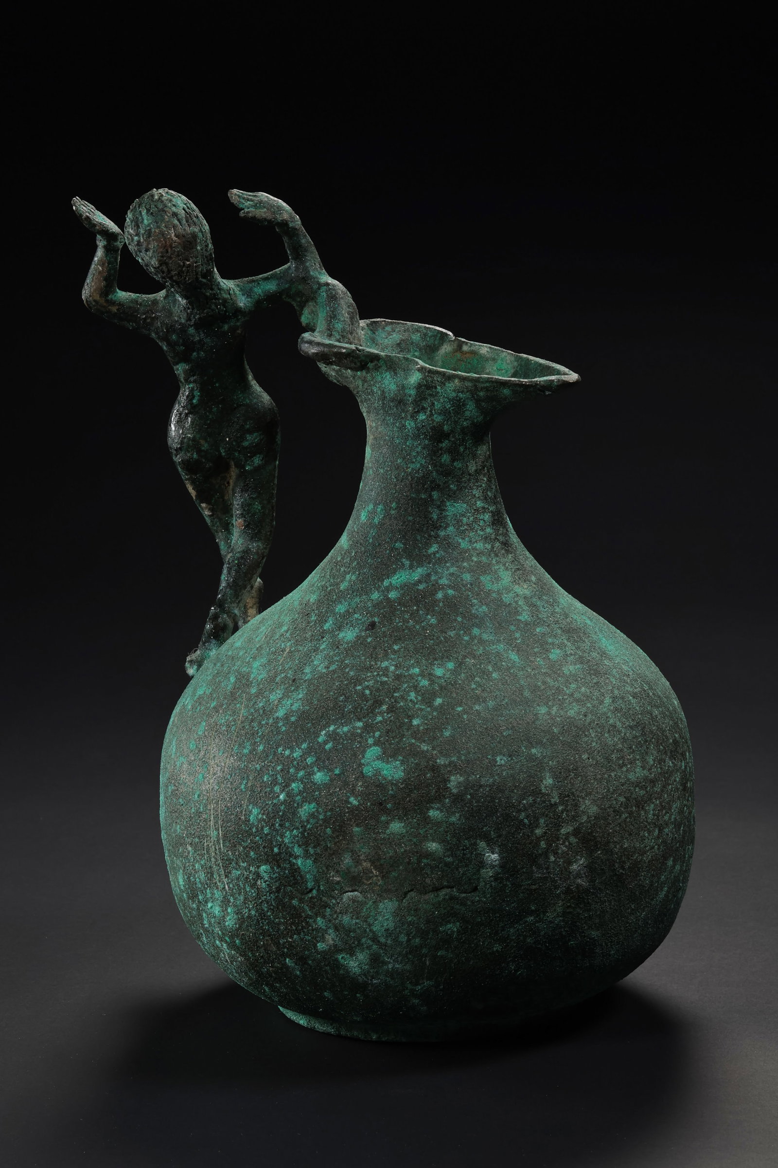 Ancient Roman bronze pot - 10