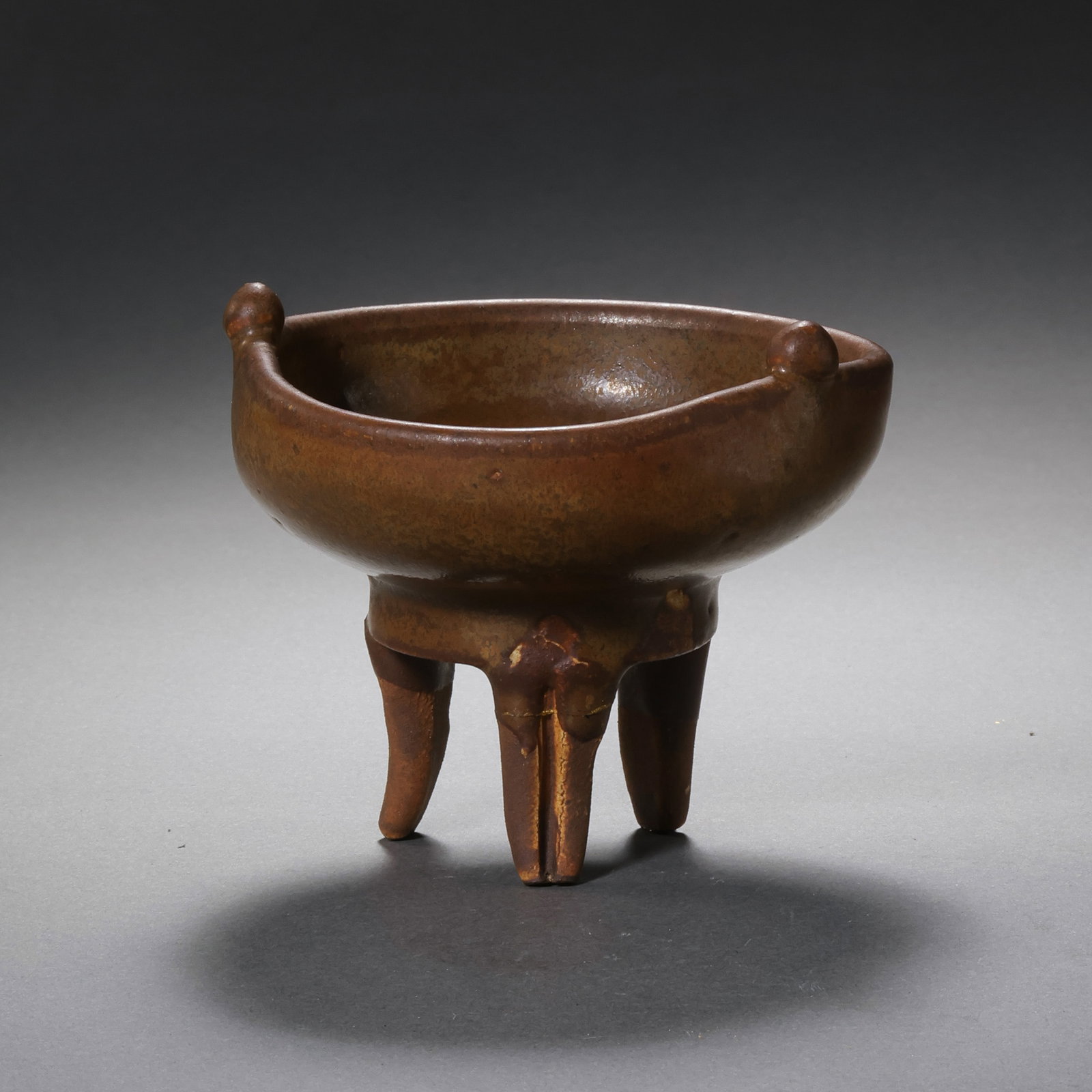 Chinese Song Dynasty Red Glazed Tripod Incense Burner (1 of 7)