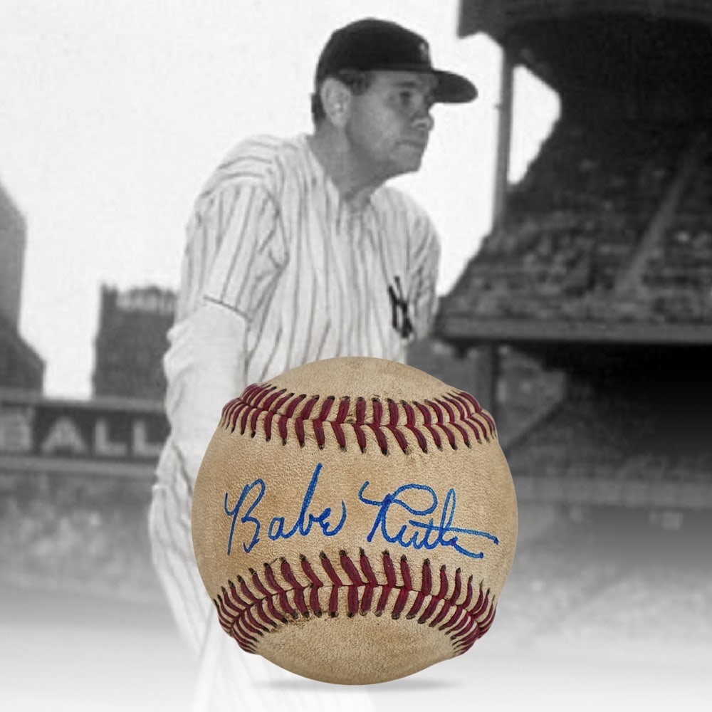 BABE RUTH SIGNED BASEBALL (1 of 3)