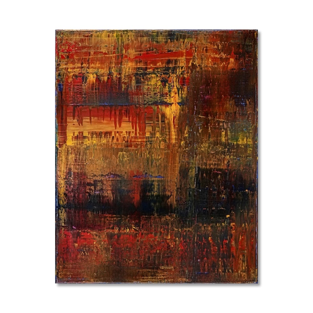 GERHARD RICHTER (B.1932), ATTRIBUTED TO, OIL ON CANVAS: Signed (verso) Image Dimensions: 36 1/4 x 28 3/4 in (92 x 73 cm) This painting comes with COA. Few living artists have exerted a greater influence on contemporary painting than Gerhard Richter.