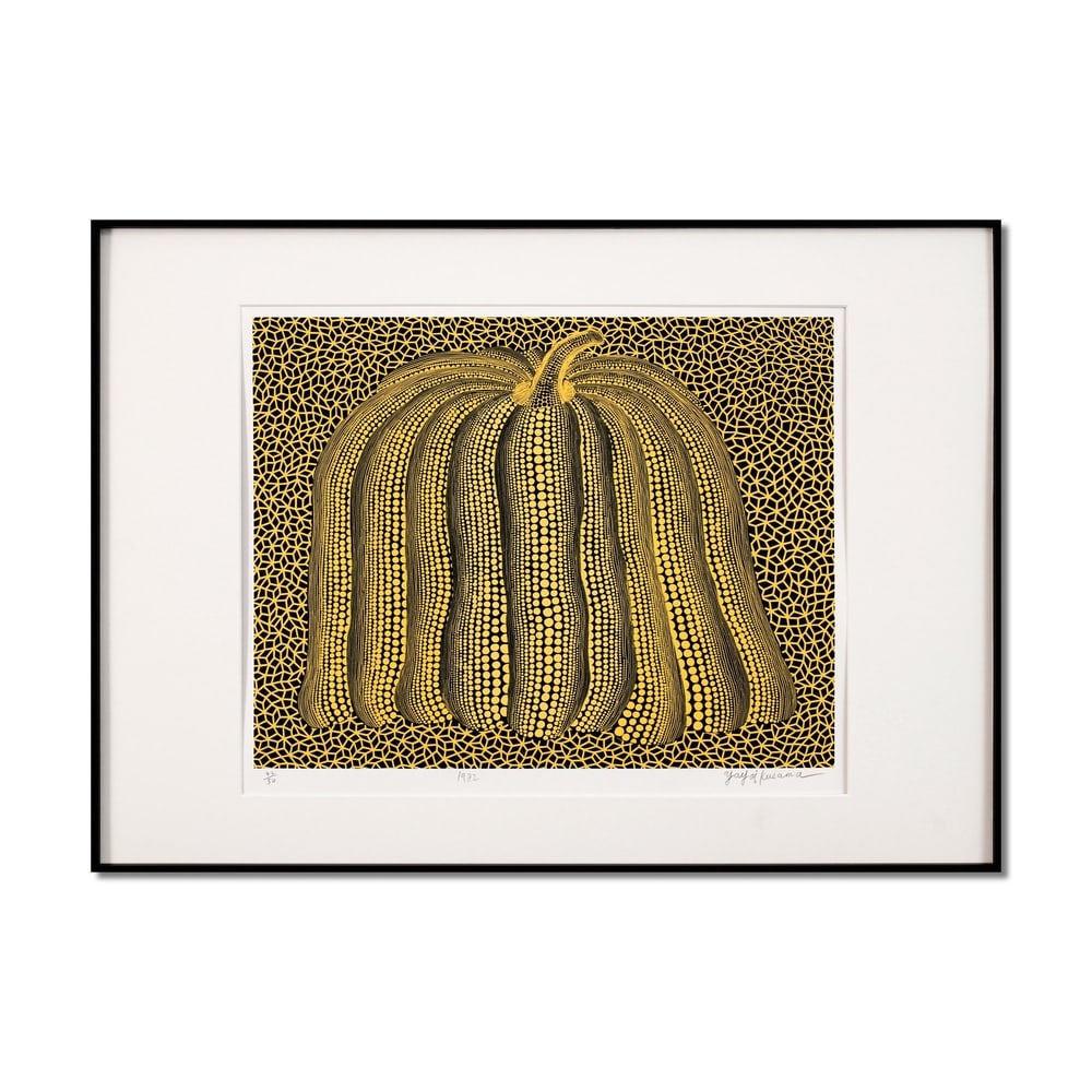 YAYOI KUSAMA (B.1929), SILKSCREEN PRINT: Signed (lower right) Image Dimensions: 18 1/4 x 14 3/4 in (46.5 x 37.5 cm) Yayoi Kusama (b. 1929) stands as one of the most iconic and influential female artists in the history of contemporary art.