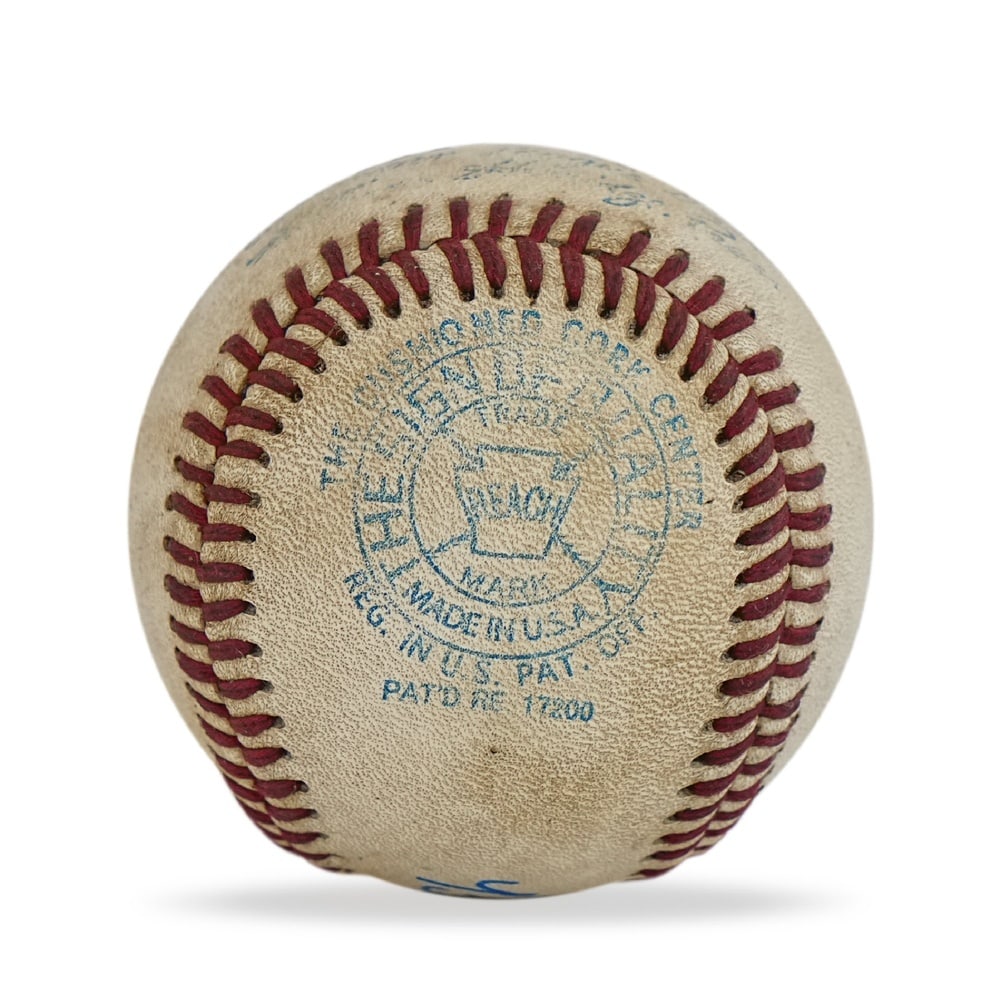 BABE RUTH SIGNED BASEBALL - 3