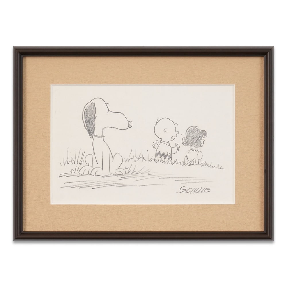 CHARLES M. SCHULZ DRAWN AND SIGNED SKETCH (1 of 1)