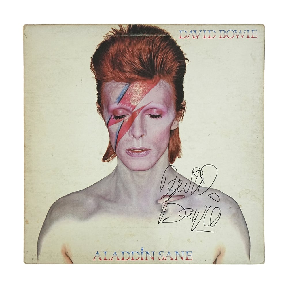 DAVID BOWIE SIGNED "ALADDIN SANE" LP - 2