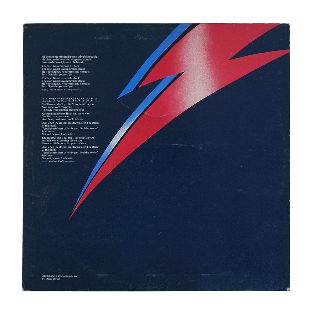 DAVID BOWIE SIGNED "ALADDIN SANE" LP - 8