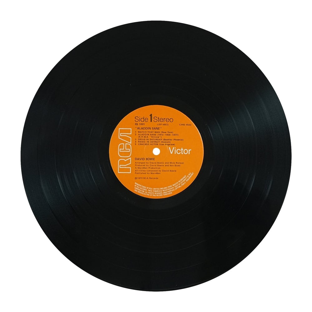 DAVID BOWIE SIGNED "ALADDIN SANE" LP - 9