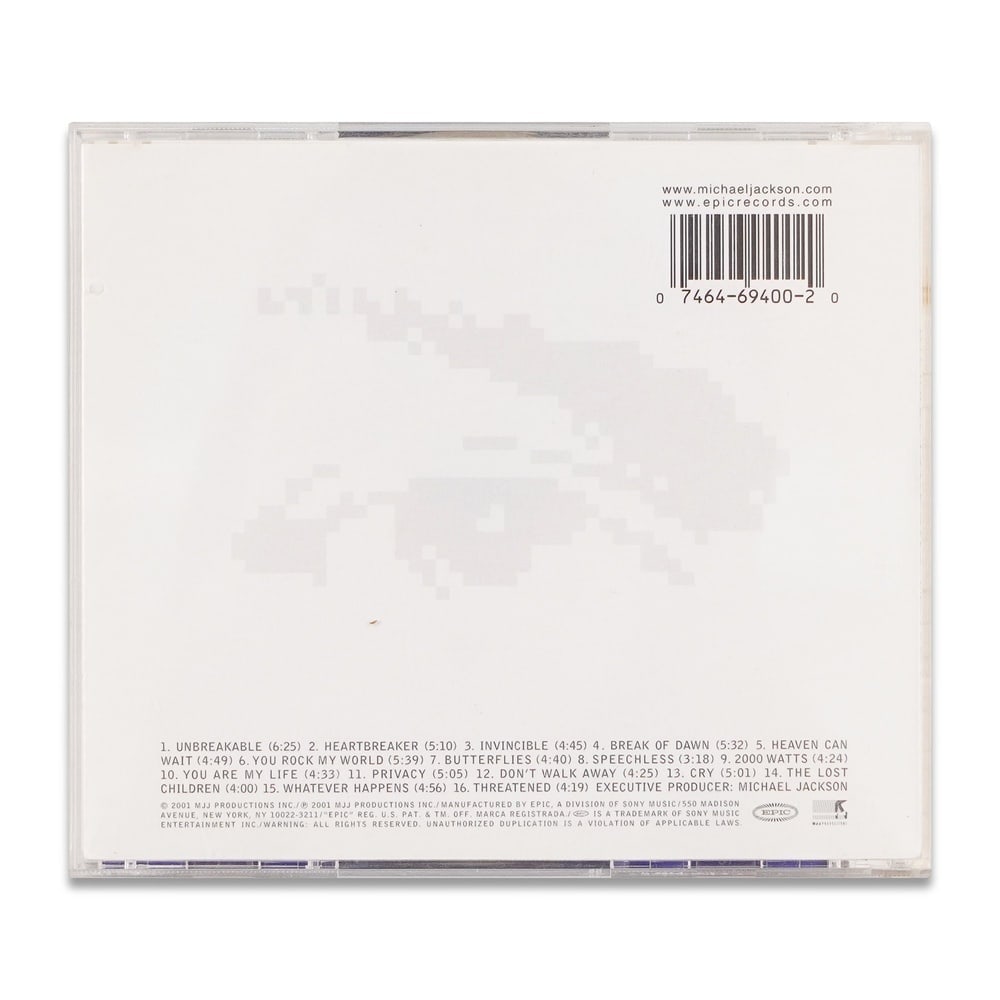 MICHAEL JACKSON SIGNED "INVINCIBLE" CD - 2