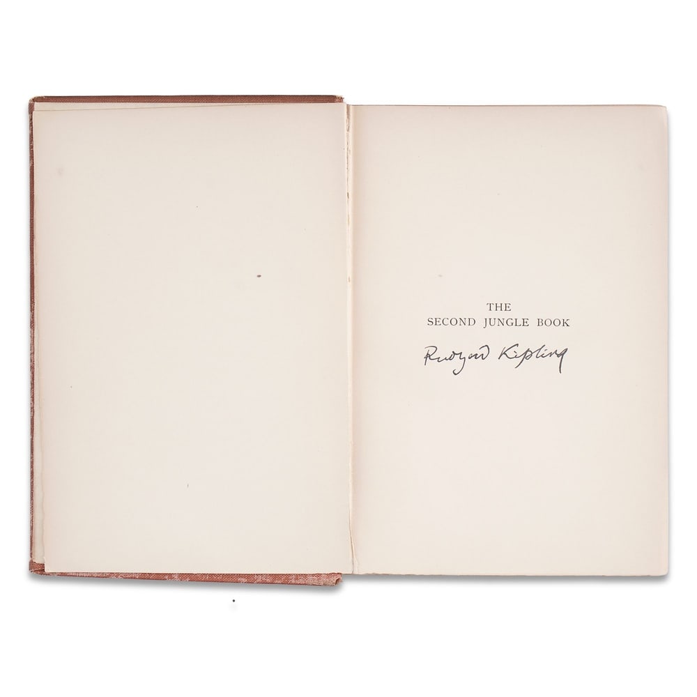 RUDYARD KIPLING SIGNED THE SECOND JUNGLE BOOK - 3