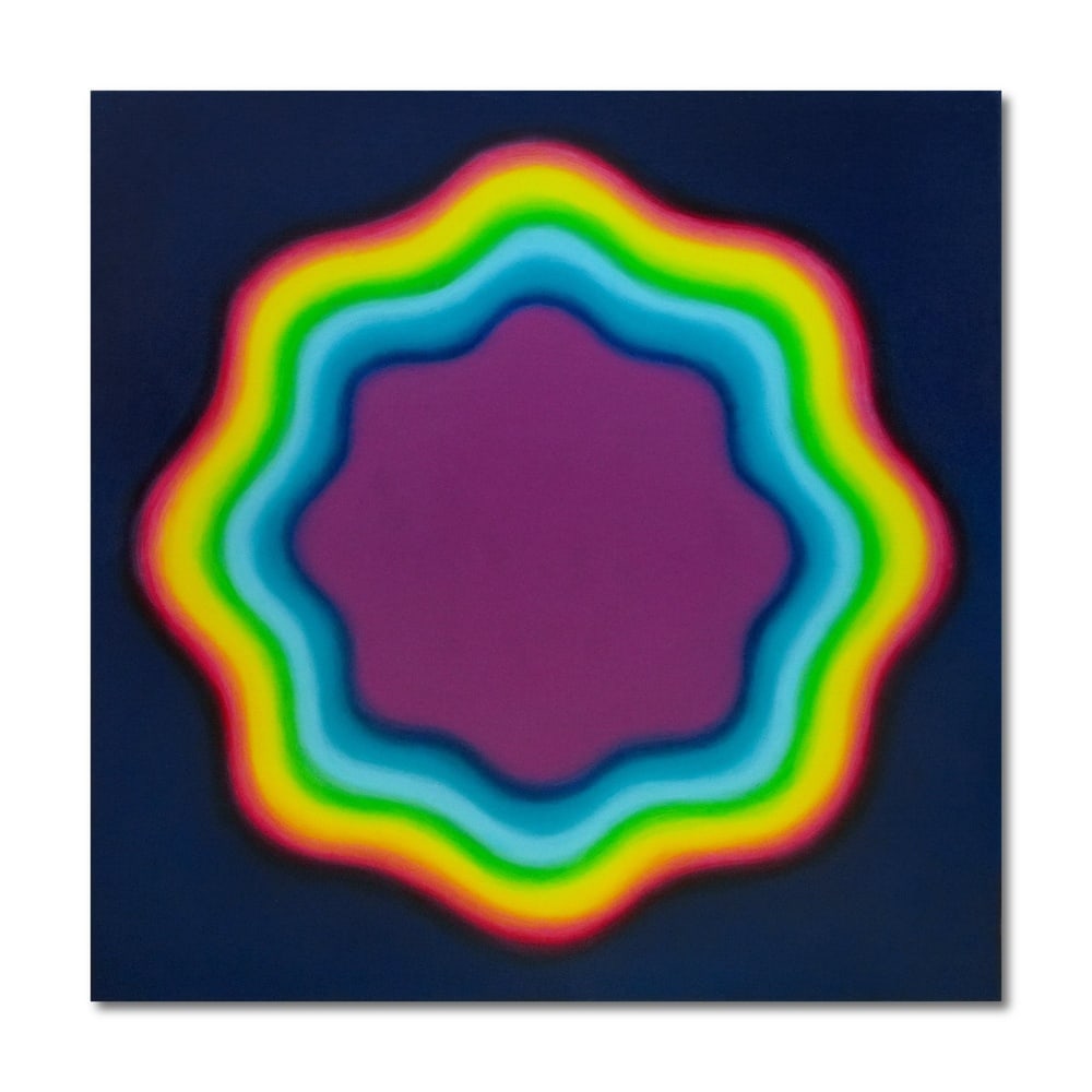 WOJCIECH FANGOR (1922-2015), ATTRIBUTED TO, OIL ON CANVAS: Signed (verso) Image Dimensions: 48 x 48 in (122 x 122 cm) This painting comes with COA. Wojciech Fangor (1922-2015) was one of the most influential Polish abstract artists of the 20th century. Renown