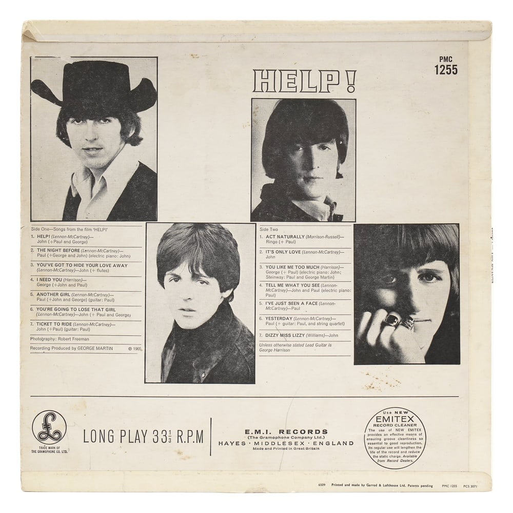 THE BEATLES FULLY SIGNED "HELP!" MONO LP - 2