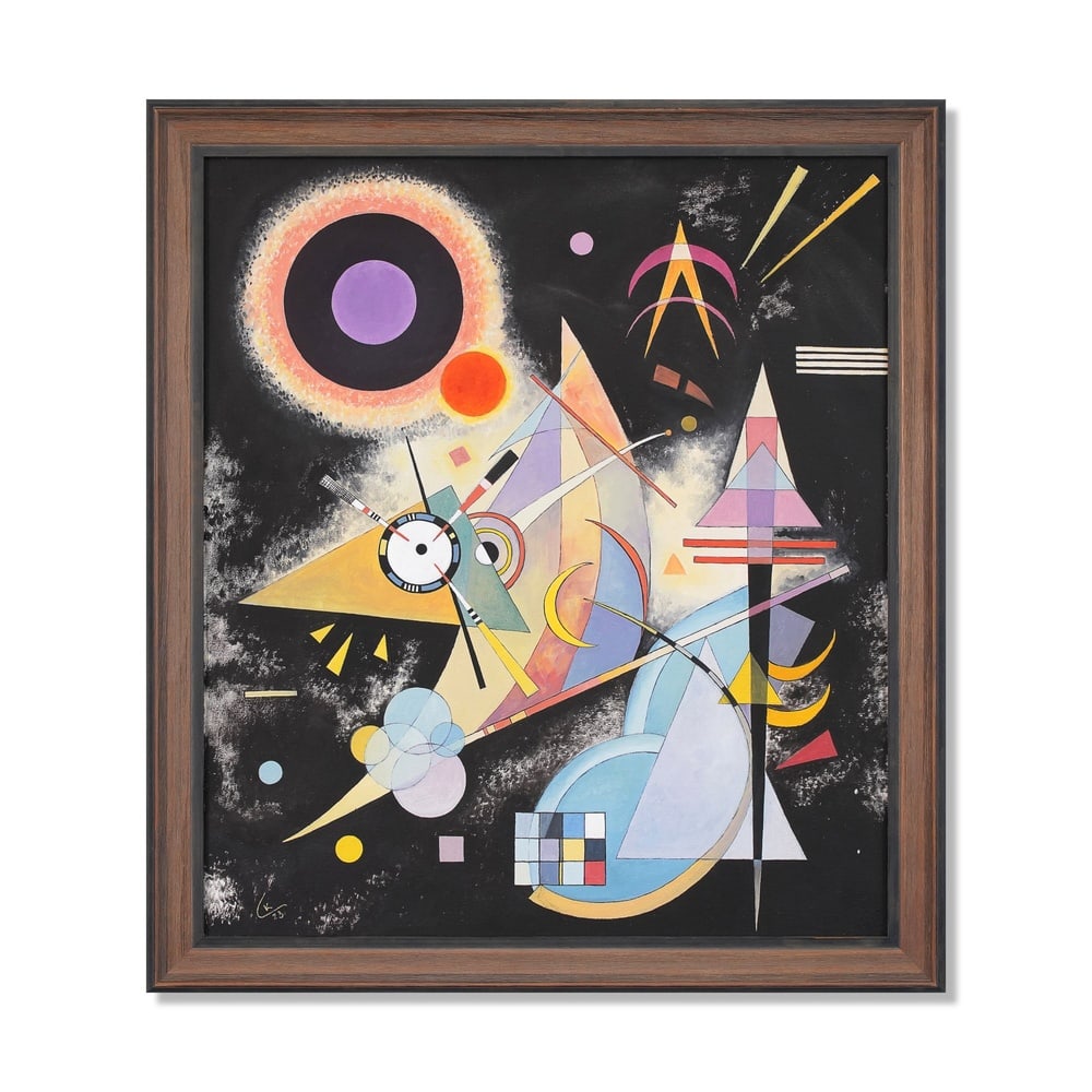 WASSILY KANDINSKY (1866-1944), ATTRIBUTED TO, OIL ON CANVAS: Signed (lower left) Image Dimensions: 30 3/8 x 26 3/8 in (77 x 67 cm) Framed Dimensions: 34 1/2 x 30 3/4 in (87.5 x 78 cm) This painting comes with COA. Wassily Kandinsky remains one of the most revol