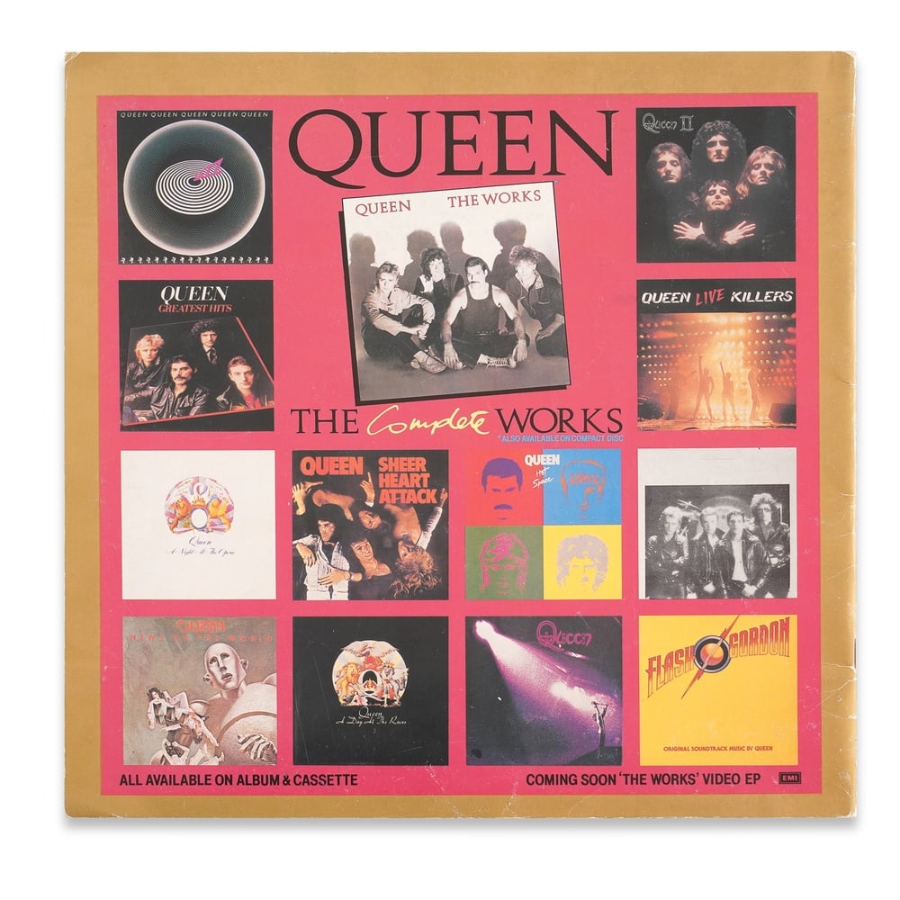 QUEEN FULLY SIGNED THE WORKS TOUR PROGRAMME BOOKLET - 2