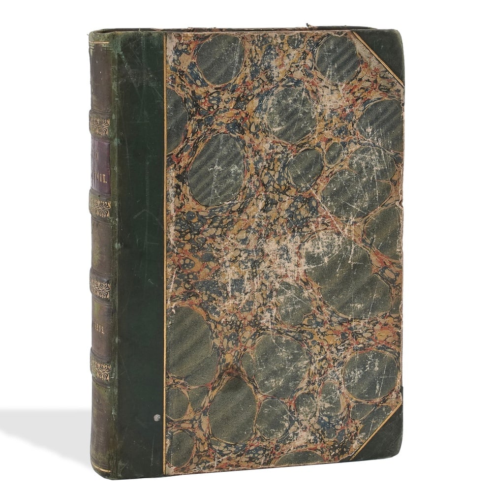 CHARLES DICKENS SIGNED "THE LIFE AND ADVENTURES OF MARTIN CHUZZLEWIT" (1 of 5)
