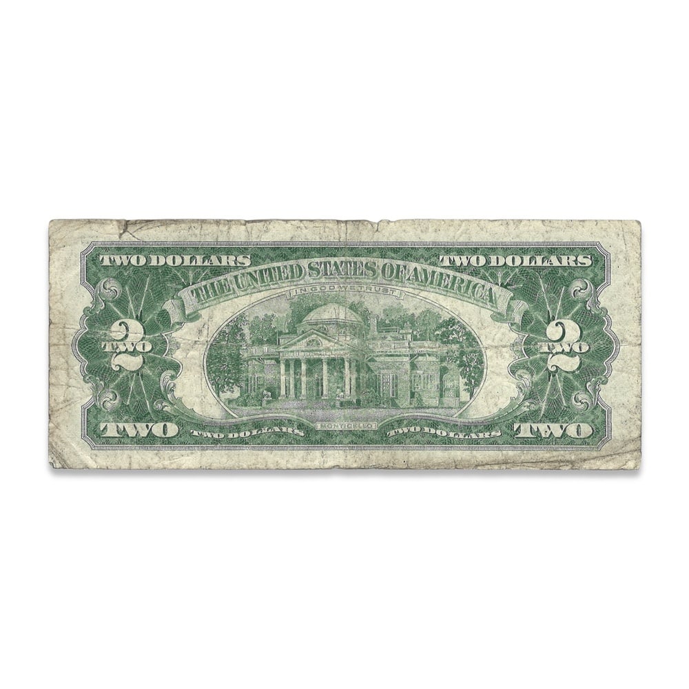 MARILYN MONROE SIGNED U.S. TWO DOLLAR NOTE - 2