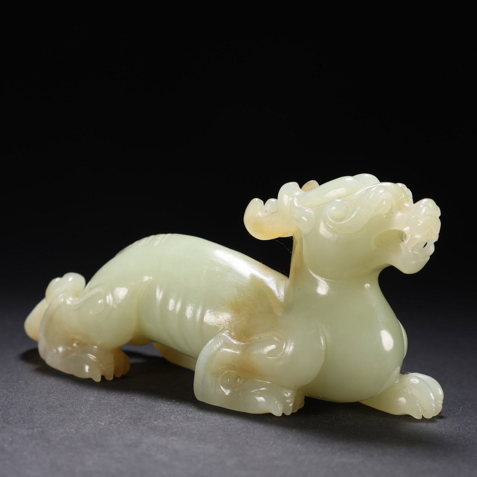 Ancient Chinese Hetian Jade Auspicious Beasts - 4
