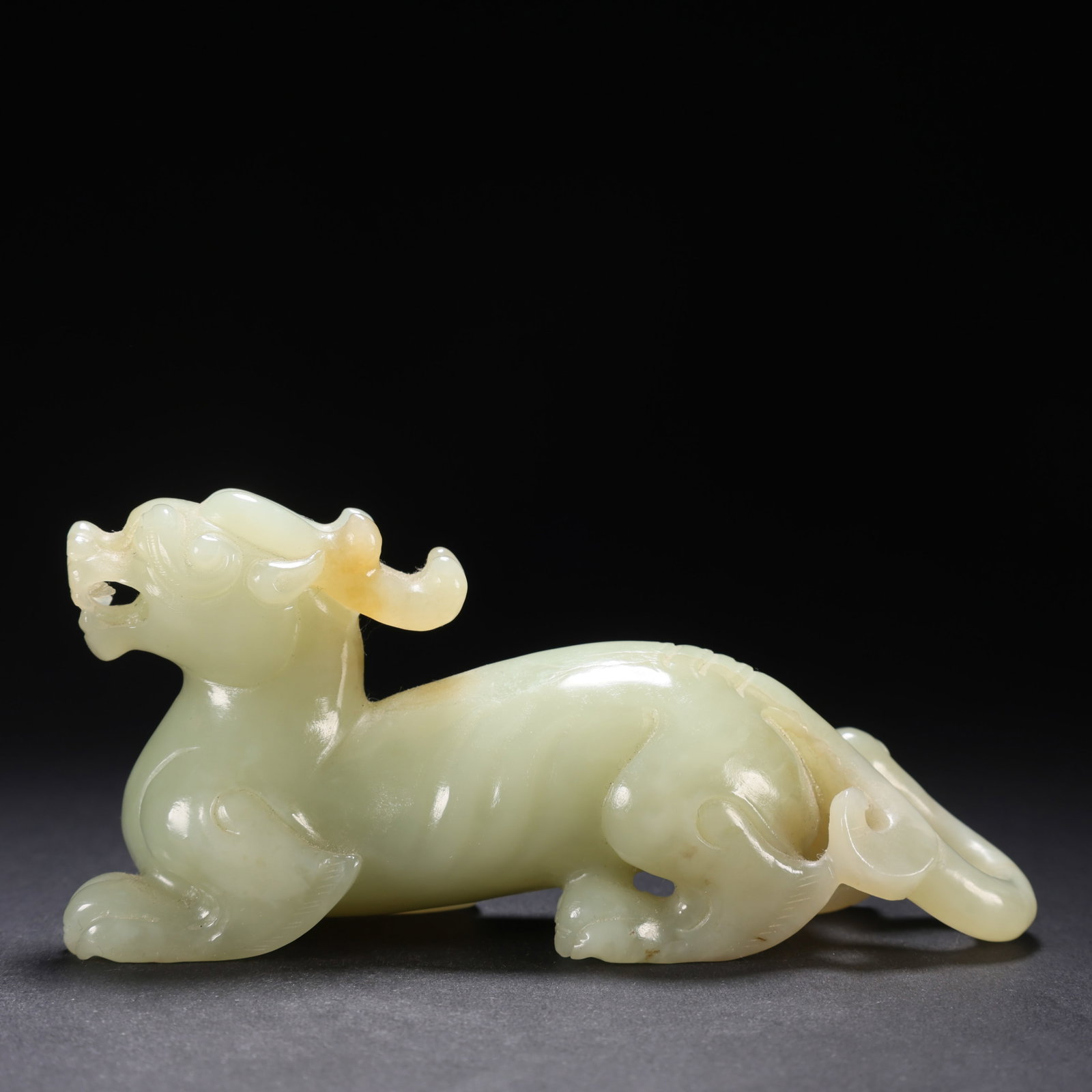 Ancient Chinese Hetian Jade Auspicious Beasts - 7