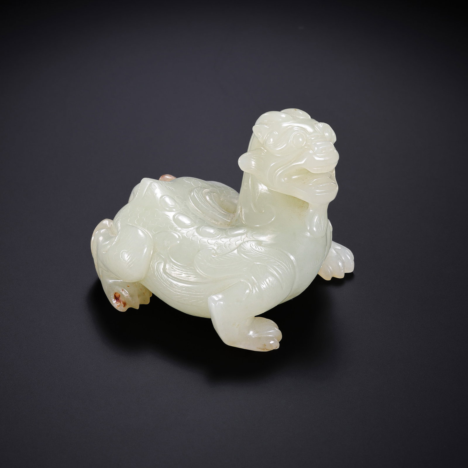 Jade auspicious beasts from the Han Dynasty in China (1 of 9)
