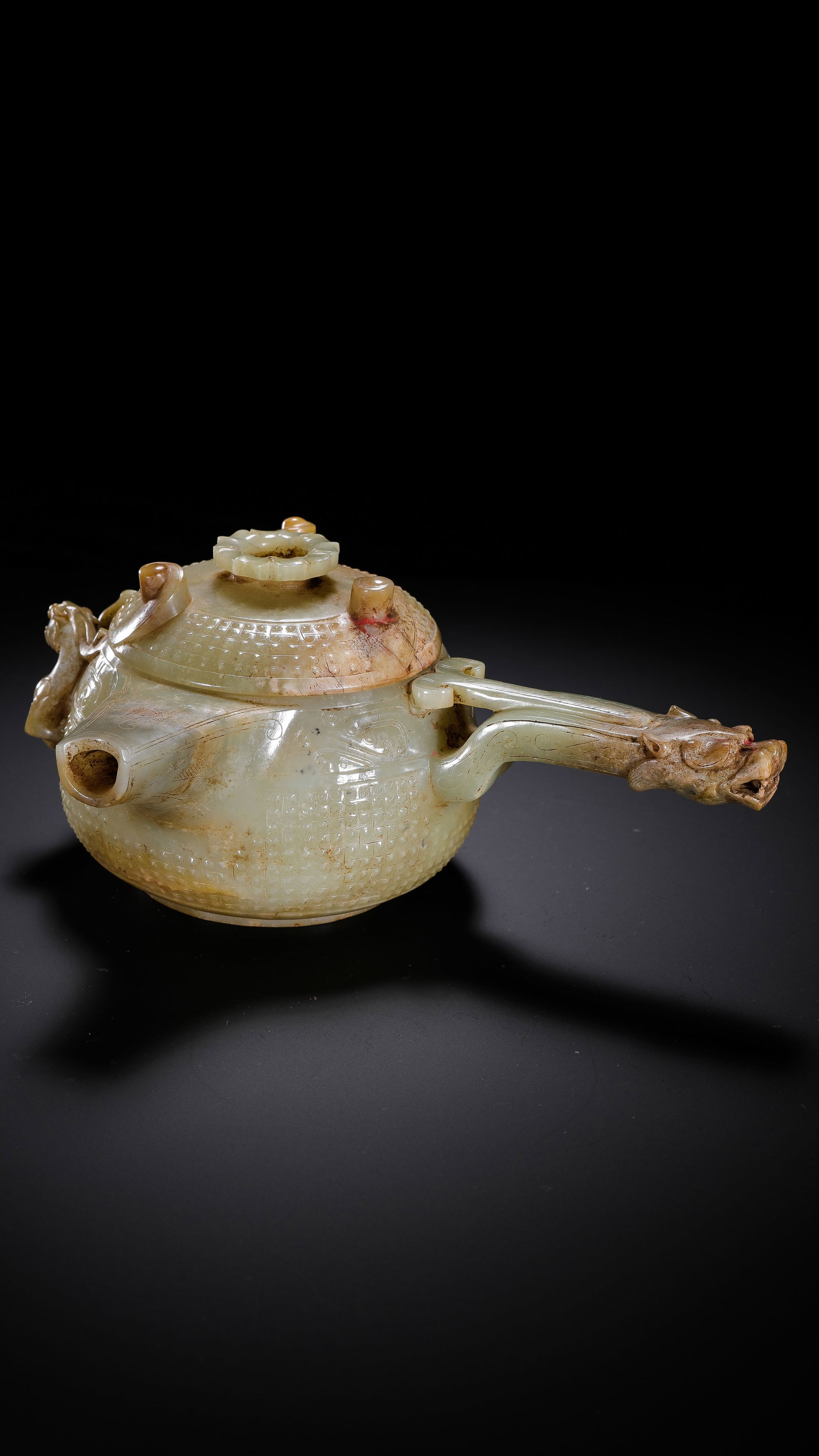 Jade Dragon Handle Ewer from the Han Dynasty, China (1 of 10)