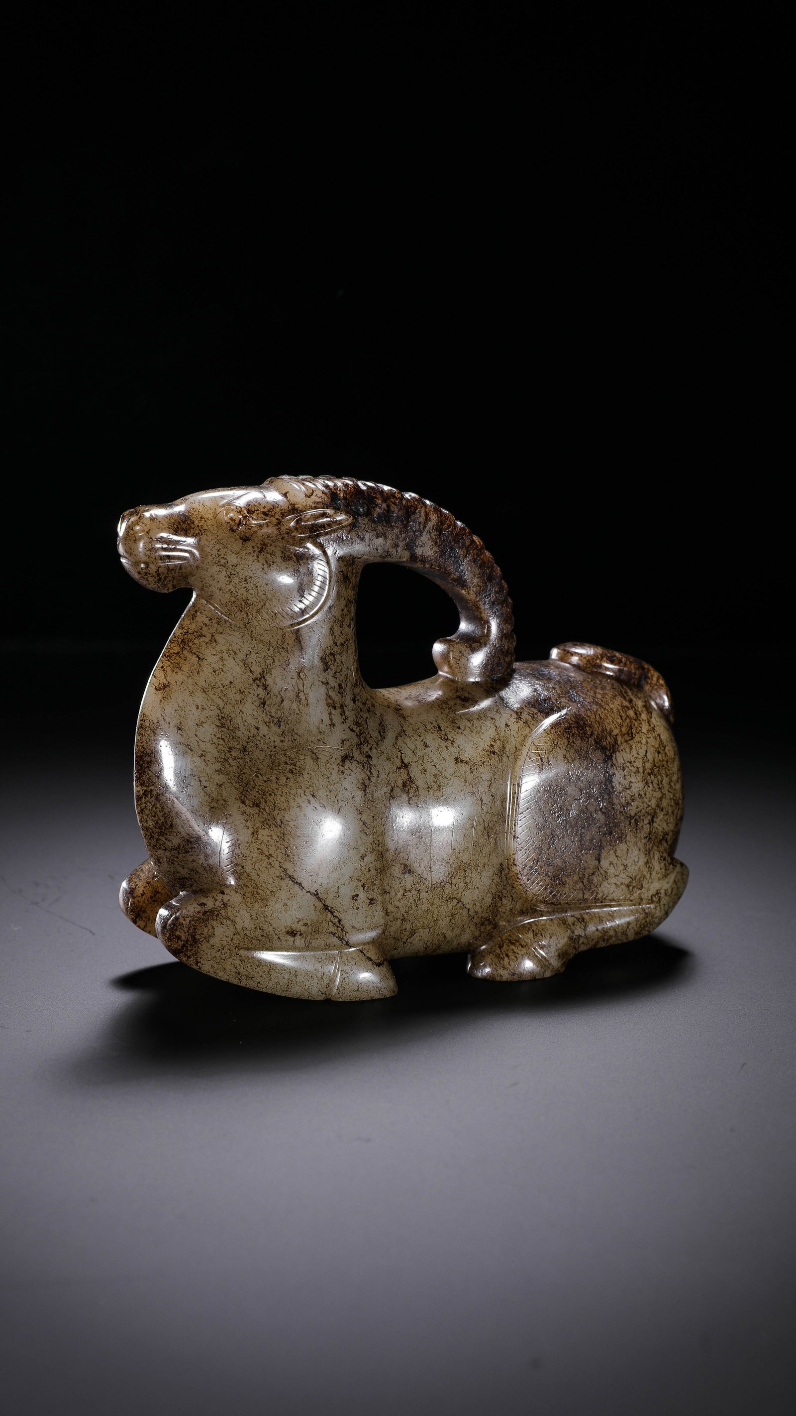 Jade sheep from the Han Dynasty in China (1 of 10)