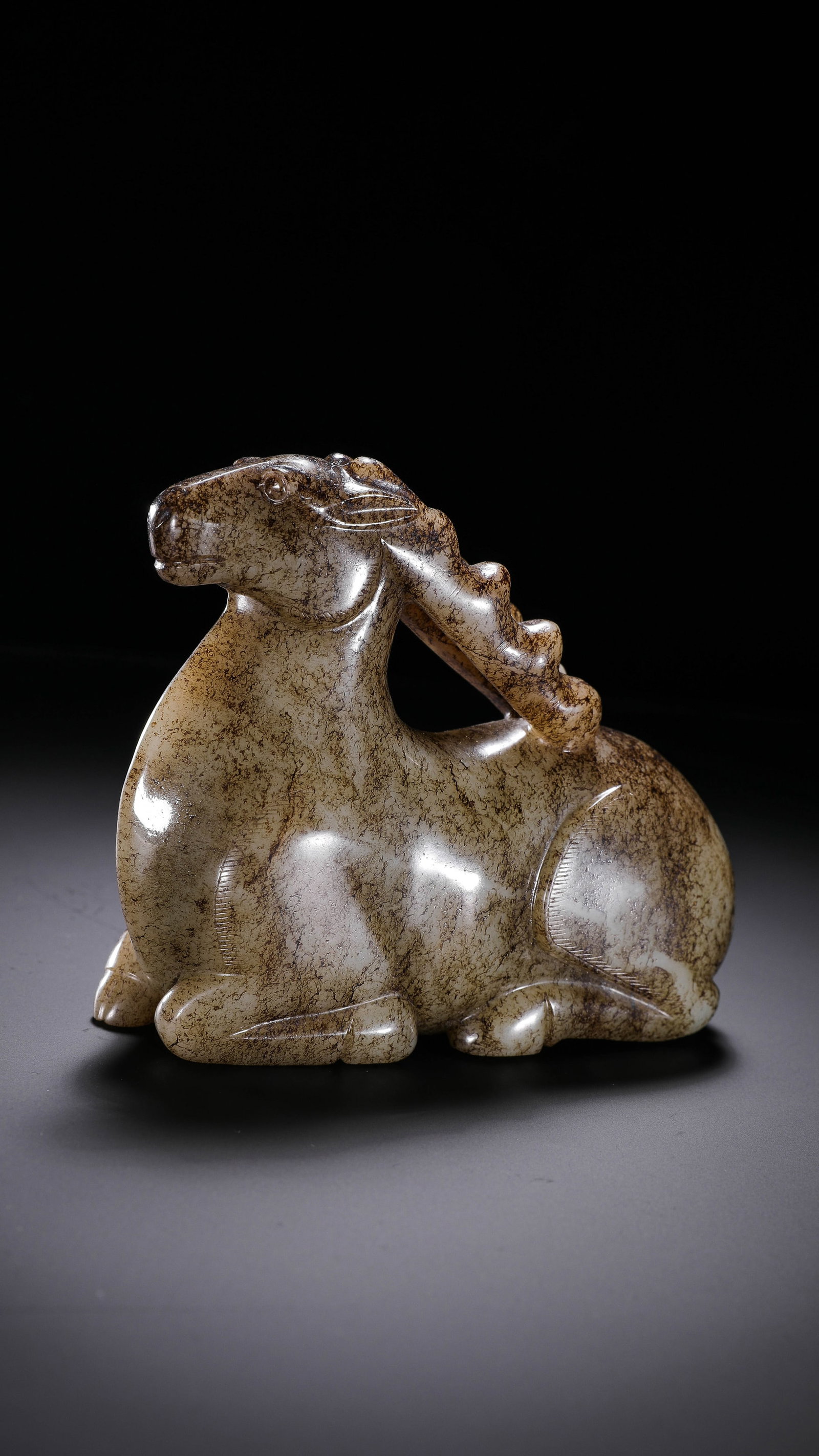 Jade sheep from the Han Dynasty in China: /